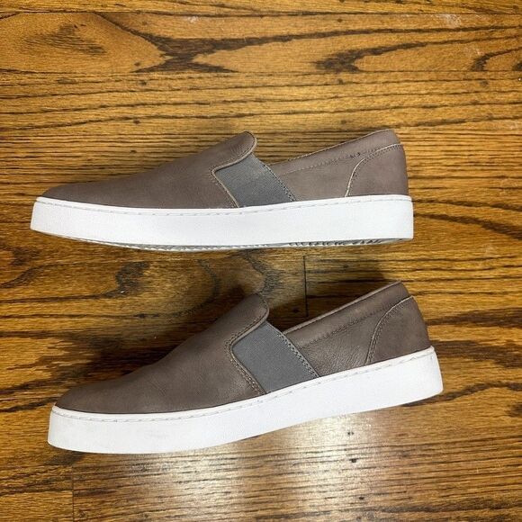 Vionic Demetra Slip-0n Women's 9 / EU 41 Charcoal Gray Leather Casual Sneaker - Picture 7 of 8